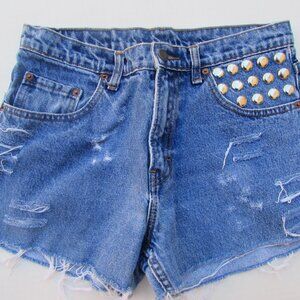 Woman's custom jean shorts